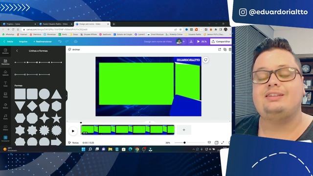 OVERLAY ANIMADO PARA LIVES E VÍDEOS: Passo a Passo Para Fazer um Fundo de Vídeos no Canva Online смотреть онлайн