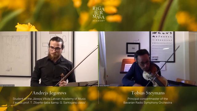 Live violin masterclass with Tobias Steymans | RJ Online Music Academy - Masterclass #11 смотреть онлайн