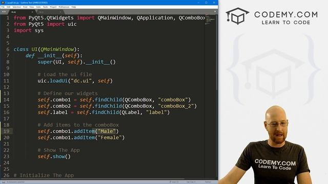 Dependent Comboboxes - PyQt5 GUI Thursdays #28 смотреть онлайн