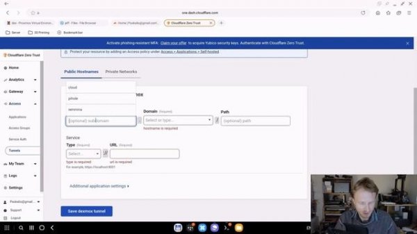 Access Self-Hosted services using CLOUDFLARE Tunnel | Proxmox Home Server