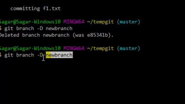 How to force delete a branch in git смотреть онлайн