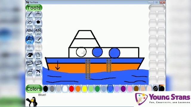 How to make a Ship in TUX Paint | Urdu/Hindi by #ArhamNaeem смотреть онлайн