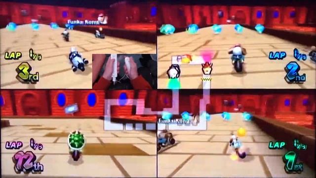 4 Player CTGP (Mario Kart Wii Custom Tracks Mod) смотреть онлайн