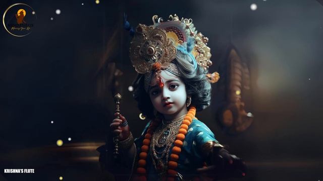 Krishna's Flute Music || Deep Relaxing , Indian  Background Flute Music, MorningYoga Music