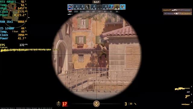(CS2 Italy) on I5 12400F + MSI GeForce RTX 4060 Ti +16GB RAM [ Max Setting ] смотреть онлайн
