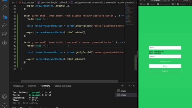 ReactJs - Validaçao dos botoes do form de login - #04 смотреть онлайн