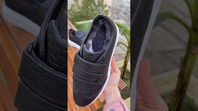 Мужские Зимние Ботинки Кроссовки Натуральная Кожа ✅ Натуральный мех 🌨️❄️ смотреть онлайн