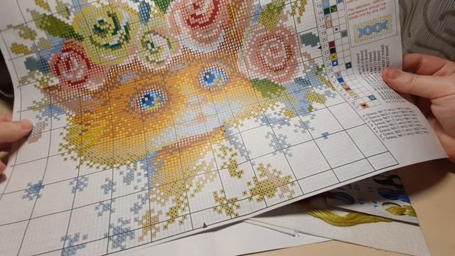 Обзор набора для вышивки от компании Aquarelle