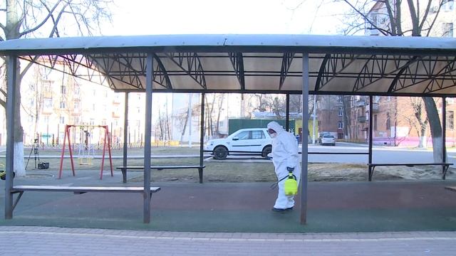 Сегодня сотрудники МБУ «Содержание и Благоустройство» провели плановую дезинфекцию детских площадок смотреть онлайн