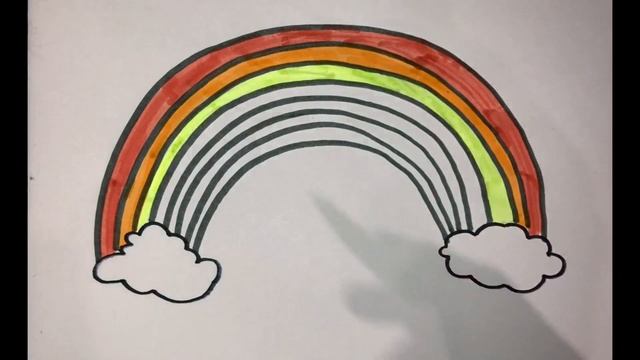 Bolalar uchun Kamalak chizish | Drawing Rainbow for childrens | Рисование Радуга для детей смотреть онлайн