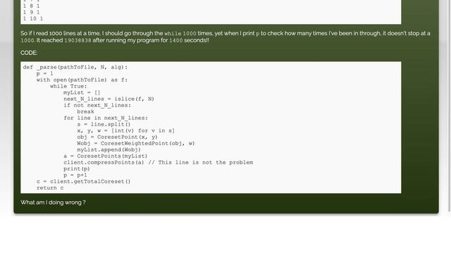 Python - read 1000 lines from a file at a time смотреть онлайн