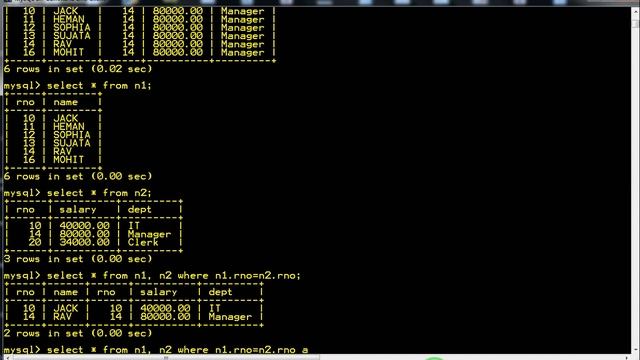 Joins in MySQL смотреть онлайн