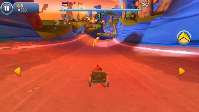 Angry Birds Go lp #3 Открытие Стеллы и Снегоходов, покупка и улучшение Крутых птичьих Тачек! смотреть онлайн