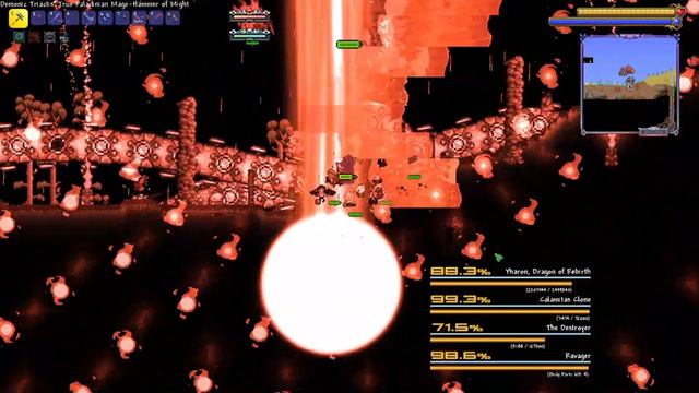 Killing the Brimstone Witch - #terraria #calamitymod смотреть онлайн