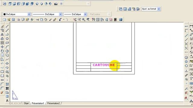 AUTOCAD CARTOUCHE FORMAT A4 IMPRESSION PDF смотреть онлайн