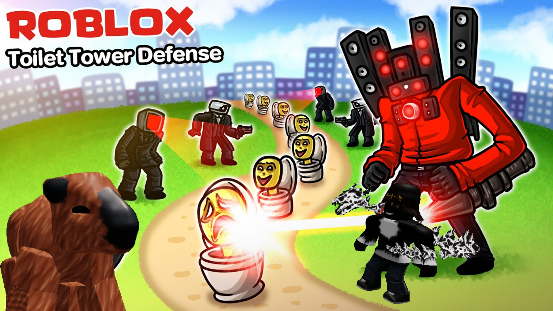 Играю с другом в Toilet Tower Defense ! смотреть онлайн