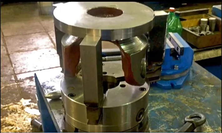 Правильная расточка кулачков токарного патрона для изготовления спецдеталей. смотреть онлайн