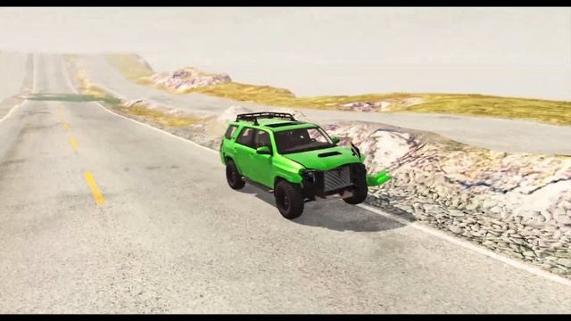 BeamNG Drive - Racing And Crashing Toyota 4Runner смотреть онлайн