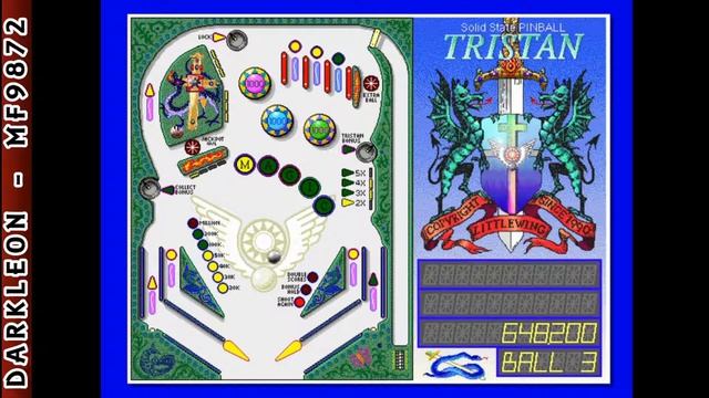 Tristan Pinball © 1991 Amtex - PC DOS - Gameplay смотреть онлайн