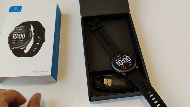 Распаковка смарт часов Haylou Solar LS05 от Xiaomi без MiFit за 30 долларов смотреть онлайн