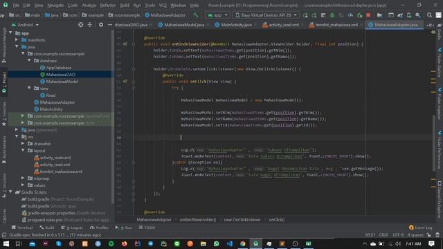 Tutorial Membuat Database Internal RoomDB Pada Android Studio Menggunakan Java - PART 1 смотреть онлайн