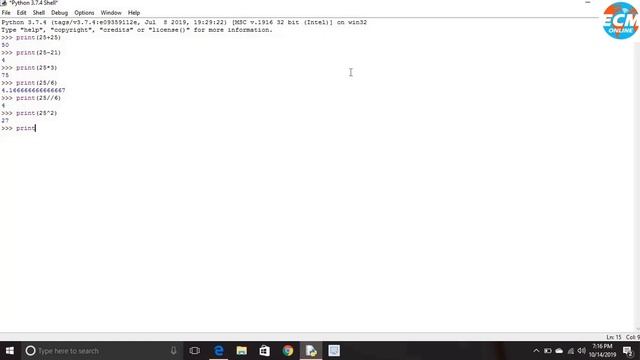 ECM ONLINE | Python Lecture 1 смотреть онлайн