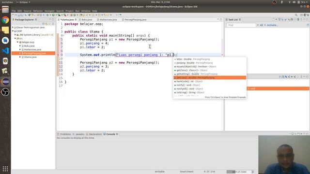 Pemrograman Java: PBO 02, Instance Method смотреть онлайн