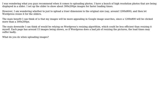 Wordpress: Uploading Full Size Image vs Resizing Before Upload смотреть онлайн