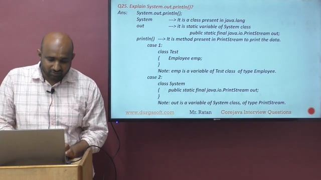 Core Java Interview Questions | Q25. Explain System.out.println()? | by Ratan смотреть онлайн