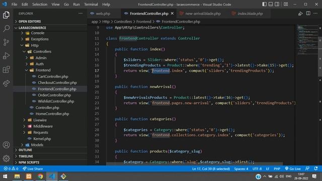 Laravel 9 Ecom - Part 50: How to display New Arrival Products in laravel 9 eCommerce смотреть онлайн