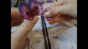 МК Цветы из бисера. 2 часть Анютины глазки из бисера