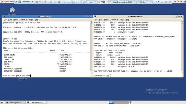 Oracle database 11gr2 logical Backup смотреть онлайн