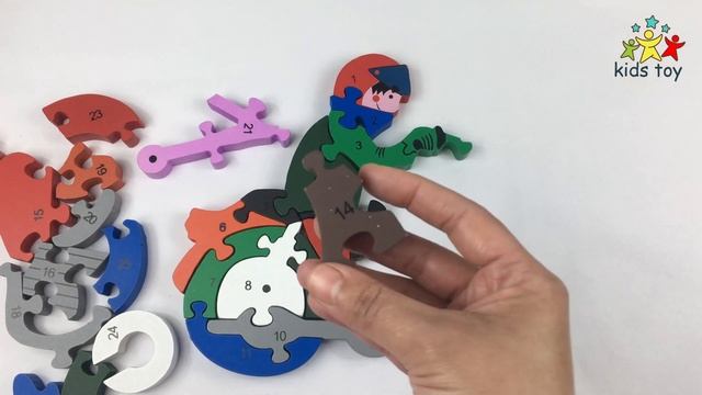 Motorcycle Puzzle for kids to learn numbers , numbers for childern , numbers for kids смотреть онлайн