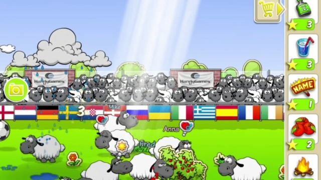 Clouds & Sheep Part 3 Sheep play in football Walkthrough | Овцы играют в футбол | Прохождение смотреть онлайн