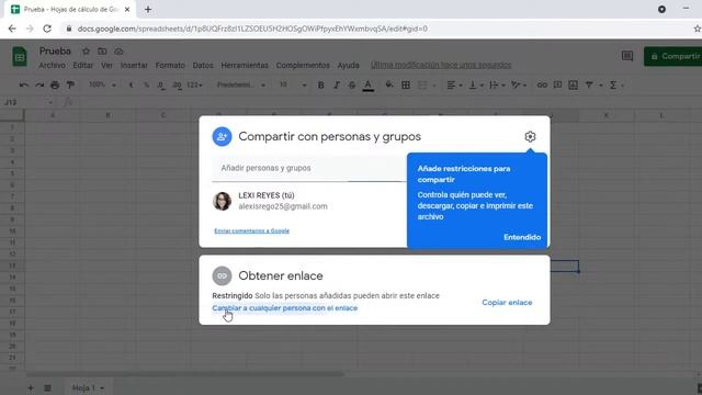 Compartir documento de Excel en línea - Google Docs смотреть онлайн