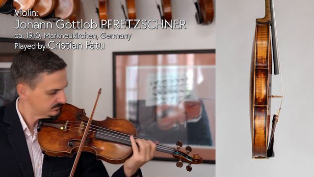 Johann Gottlob PFRETZSCHNER violin, circa 1810, GERMANY / Cristian Fatu / at the Metzler Violin Sho смотреть онлайн