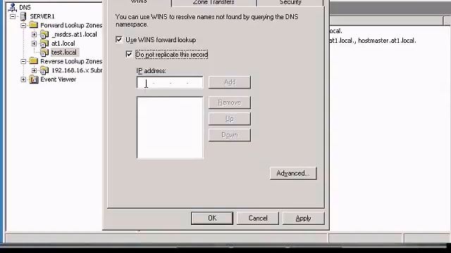Add WINS server lookup in Windows DNS manager смотреть онлайн