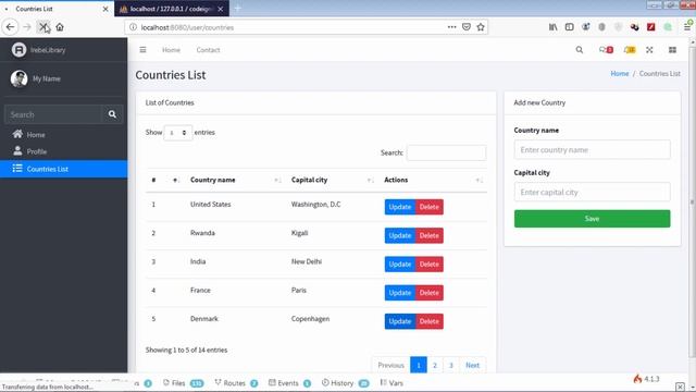 Codeigniter 4 Ajax CRUD with Server Side DataTable | Updating data смотреть онлайн