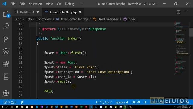 Lesson 14 Laravel for Beginners: Eloquent Relationships One To Many in Urdu/Hindi смотреть онлайн