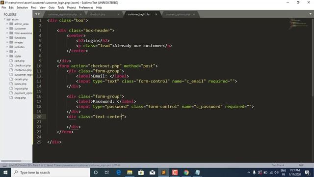 50- Creating checkout page with customer login & payment option 2 смотреть онлайн