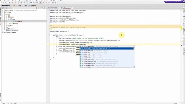 HTTP RSS PARSER WITH JAVA смотреть онлайн