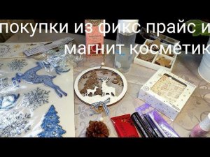 Покупки из Фикс-Прайс и Магнит-Косметик