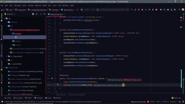 RecyclerView part 4 - Saved Instance State - Android Studio Tutorial смотреть онлайн