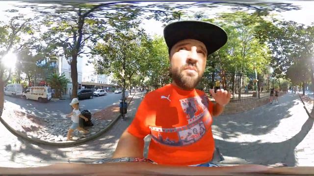 Лазаревское 2019 август, центральный пляж, обзор улиц, Партизанская и Павлова, 360VR смотреть онлайн