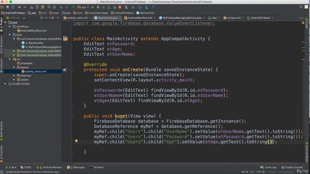 what is Realtime Database Node in android | Part 97 | The Complete Android App Development смотреть онлайн