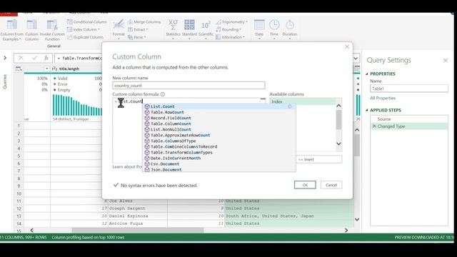 power query list count text split formula use смотреть онлайн
