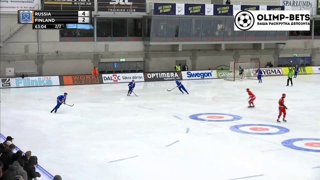 BANDY WORLD CHAMPIONSHIP 2019. SEMIFINAL. RUSSIA - FINLAND - 2 ТАЙМ смотреть онлайн