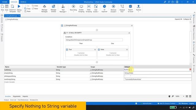 UiPath Check String is Null or Empty | String Null or Empty | String Null or White Space | RPA смотреть онлайн