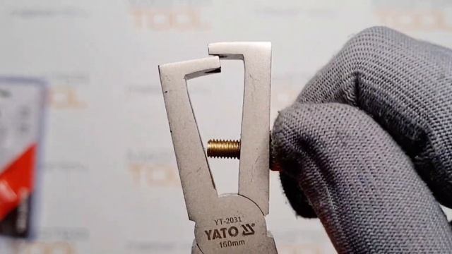 Пассатижи для зачистки проводов никелированные YATO 160 мм, YT-2031 смотреть онлайн