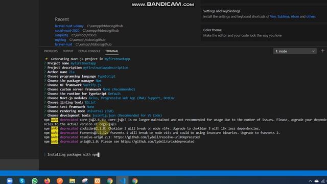 Installation of NUXTjs смотреть онлайн